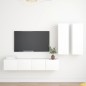 vidaXL 4-tlg. TV-Schrank-Set Weiß Holzwerkstoff vidaXL 4-tlg. TV-Schrank-Set Weiß Holzwerkstoff