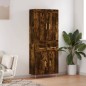 Highboard Räuchereiche 69,5x34x180 cm Holzwerkstoff Highboard Räuchereiche 69,5x34x180 cm Holzwerkstoff