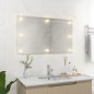Wandspiegel ohne Rahmen mit LED-Beleuchtung Rechteckig Glas Wandspiegel ohne Rahmen mit LED-Beleuchtung Rechteckig Glas
