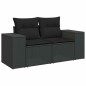 vidaXL 8-tlg. Garten-Sofagarnitur mit Kissen Schwarz Poly Rattan vidaXL 8-tlg. Garten-Sofagarnitur mit Kissen Schwarz Poly Rattan