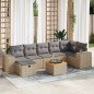 vidaXL 8-tlg. Garten-Sofagarnitur mit Kissen Beige Poly Rattan vidaXL 8-tlg. Garten-Sofagarnitur mit Kissen Beige Poly Rattan