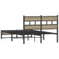vidaXL Metallbett ohne Matratze Sonoma-Eiche 120x200 cm vidaXL Metallbett ohne Matratze Sonoma-Eiche 120x200 cm