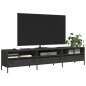 vidaXL TV-Schrank Schwarz 202x39x43,5 cm Kaltgewalzter Stahl vidaXL TV-Schrank Schwarz 202x39x43,5 cm Kaltgewalzter Stahl