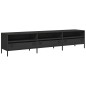 vidaXL TV-Schrank Schwarz 202x39x43,5 cm Kaltgewalzter Stahl vidaXL TV-Schrank Schwarz 202x39x43,5 cm Kaltgewalzter Stahl