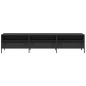 vidaXL TV-Schrank Schwarz 202x39x43,5 cm Kaltgewalzter Stahl vidaXL TV-Schrank Schwarz 202x39x43,5 cm Kaltgewalzter Stahl