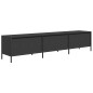 vidaXL TV-Schrank Schwarz 202x39x43,5 cm Kaltgewalzter Stahl vidaXL TV-Schrank Schwarz 202x39x43,5 cm Kaltgewalzter Stahl
