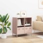 vidaXL Sideboard Rosa 68x39x73,5 cm Kaltgewalzter Stahl vidaXL Sideboard Rosa 68x39x73,5 cm Kaltgewalzter Stahl