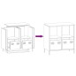 vidaXL Sideboard Rosa 68x39x73,5 cm Kaltgewalzter Stahl vidaXL Sideboard Rosa 68x39x73,5 cm Kaltgewalzter Stahl