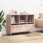 vidaXL Sideboard Rosa 101,5x39x73,5 cm Kaltgewalzter Stahl vidaXL Sideboard Rosa 101,5x39x73,5 cm Kaltgewalzter Stahl