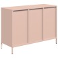 vidaXL Sideboard Rosa 101,5x39x73,5 cm Kaltgewalzter Stahl vidaXL Sideboard Rosa 101,5x39x73,5 cm Kaltgewalzter Stahl