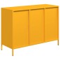 vidaXL Sideboard Senfgelb 101,5x39x73,5 cm Kaltgewalzter Stahl vidaXL Sideboard Senfgelb 101,5x39x73,5 cm Kaltgewalzter Stahl