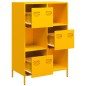 vidaXL Highboard Senfgelb 68x39x103,5 cm Stahl vidaXL Highboard Senfgelb 68x39x103,5 cm Stahl