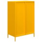 vidaXL Highboard Senfgelb 68x39x103,5 cm Stahl vidaXL Highboard Senfgelb 68x39x103,5 cm Stahl