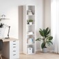 vidaXL Bücherregal Hochglanz-Weiß 40x30x189 cm Holzwerkstoff vidaXL Bücherregal Hochglanz-Weiß 40x30x189 cm Holzwerkstoff