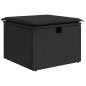 vidaXL 5tlg. Garten-Sofagarnitur mit Kissen Schwarz Poly Rattan Akazie vidaXL 5tlg. Garten-Sofagarnitur mit Kissen Schwarz Poly Rattan Akazie