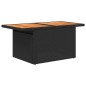 vidaXL 5tlg. Garten-Sofagarnitur mit Kissen Schwarz Poly Rattan Akazie vidaXL 5tlg. Garten-Sofagarnitur mit Kissen Schwarz Poly Rattan Akazie