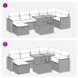vidaXL 5-tlg. Garten-Sofagarnitur mit Kissen Beige Poly Rattan Akazie vidaXL 5-tlg. Garten-Sofagarnitur mit Kissen Beige Poly Rattan Akazie