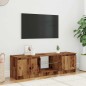 vidaXL TV-Schrank mit LED-Leuchten Altholz-Optik 140x40x35,5 cm vidaXL TV-Schrank mit LED-Leuchten Altholz-Optik 140x40x35,5 cm