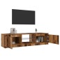 vidaXL TV-Schrank mit LED-Leuchten Altholz-Optik 140x40x35,5 cm vidaXL TV-Schrank mit LED-Leuchten Altholz-Optik 140x40x35,5 cm