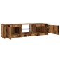 vidaXL TV-Schrank mit LED-Leuchten Altholz-Optik 140x40x35,5 cm vidaXL TV-Schrank mit LED-Leuchten Altholz-Optik 140x40x35,5 cm