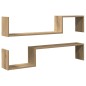 vidaXL Wandregale 2 Stk. Artisan-Eiche 100x15x20 cm Holzwerkstoff vidaXL Wandregale 2 Stk. Artisan-Eiche 100x15x20 cm Holzwerkstoff