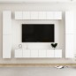 vidaXL 10-tlg. TV-Schrank-Set Weiß Holzwerkstoff vidaXL 10-tlg. TV-Schrank-Set Weiß Holzwerkstoff