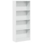 vidaXL Bücherregal Hochglanz-Weiß 60x24x143 cm Holzwerkstoff vidaXL Bücherregal Hochglanz-Weiß 60x24x143 cm Holzwerkstoff