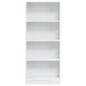 vidaXL Bücherregal Hochglanz-Weiß 60x24x143 cm Holzwerkstoff vidaXL Bücherregal Hochglanz-Weiß 60x24x143 cm Holzwerkstoff