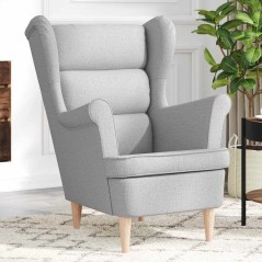 vidaXL Sessel Wolkengrau 74x84x100 cm Stoff