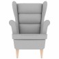 vidaXL Sessel Wolkengrau 74x84x100 cm Stoff vidaXL Sessel Wolkengrau 74x84x100 cm Stoff