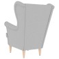 vidaXL Sessel Wolkengrau 74x84x100 cm Stoff vidaXL Sessel Wolkengrau 74x84x100 cm Stoff