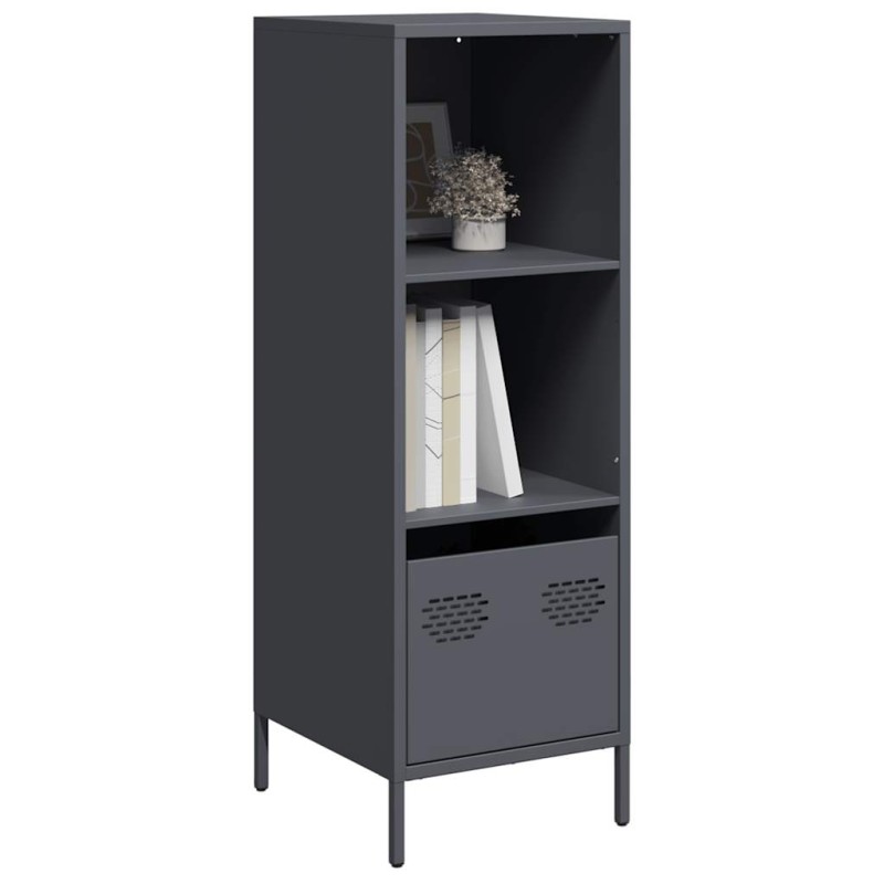 vidaXL Highboard Anthrazit 35x39x103,5 cm Stahl vidaXL Highboard Anthrazit 35x39x103,5 cm Stahl