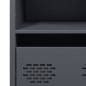 vidaXL Highboard Anthrazit 35x39x103,5 cm Stahl vidaXL Highboard Anthrazit 35x39x103,5 cm Stahl