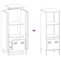 vidaXL Highboard Anthrazit 35x39x103,5 cm Stahl vidaXL Highboard Anthrazit 35x39x103,5 cm Stahl