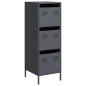 vidaXL Highboard Anthrazit 39x35x103,5 cm Stahl vidaXL Highboard Anthrazit 39x35x103,5 cm Stahl