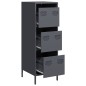 vidaXL Highboard Anthrazit 39x35x103,5 cm Stahl vidaXL Highboard Anthrazit 39x35x103,5 cm Stahl