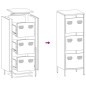 vidaXL Highboard Anthrazit 39x35x103,5 cm Stahl vidaXL Highboard Anthrazit 39x35x103,5 cm Stahl