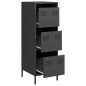 vidaXL Highboard Schwarz 39x35x103,5 cm Stahl vidaXL Highboard Schwarz 39x35x103,5 cm Stahl