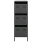 vidaXL Highboard Schwarz 39x35x103,5 cm Stahl vidaXL Highboard Schwarz 39x35x103,5 cm Stahl