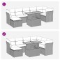 vidaXL 8-tlg. Garten-Sofagarnitur mit Kissen Beige Poly Rattan Akazie vidaXL 8-tlg. Garten-Sofagarnitur mit Kissen Beige Poly Rattan Akazie