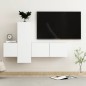 vidaXL 3-tlg. TV-Schrank-Set Weiß Holzwerkstoff vidaXL 3-tlg. TV-Schrank-Set Weiß Holzwerkstoff