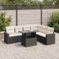 vidaXL 7-tlg. Garten-Sofagarnitur mit Kissen Schwarz Poly Rattan vidaXL 7-tlg. Garten-Sofagarnitur mit Kissen Schwarz Poly Rattan