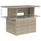 vidaXL 7-tlg. Garten-Sofagarnitur mit Kissen Hellgrau Poly Rattan vidaXL 7-tlg. Garten-Sofagarnitur mit Kissen Hellgrau Poly Rattan