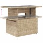 vidaXL 11-tlg. Garten-Sofagarnitur mit Kissen Beige Poly Rattan vidaXL 11-tlg. Garten-Sofagarnitur mit Kissen Beige Poly Rattan