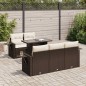 vidaXL 6-tlg. Garten-Sofagarnitur mit Kissen Braun Poly Rattan vidaXL 6-tlg. Garten-Sofagarnitur mit Kissen Braun Poly Rattan