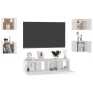 6-tlg. TV-Schrank-Set Weiß Holzwerkstoff 6-tlg. TV-Schrank-Set Weiß Holzwerkstoff