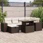 vidaXL 8-tlg. Garten-Sofagarnitur mit Kissen Braun Poly Rattan vidaXL 8-tlg. Garten-Sofagarnitur mit Kissen Braun Poly Rattan