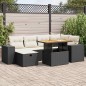 vidaXL 8-tlg. Garten-Sofagarnitur mit Kissen Schwarz Poly Rattan vidaXL 8-tlg. Garten-Sofagarnitur mit Kissen Schwarz Poly Rattan
