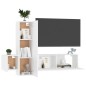 vidaXL 3-tlg. TV-Schrank-Set Weiß Holzwerkstoff vidaXL 3-tlg. TV-Schrank-Set Weiß Holzwerkstoff