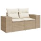 vidaXL 5-tlg. Garten-Sofagarnitur mit Kissen Beige Poly Rattan vidaXL 5-tlg. Garten-Sofagarnitur mit Kissen Beige Poly Rattan